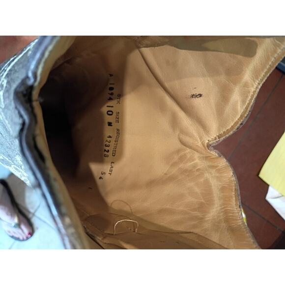 womens corral cowboy boots size 10 Beige White Stitching Mexico - Picture 11 of 16